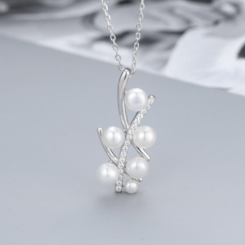 S925 sterling silver pearl pendant setting (default no pearl) wsp118-126