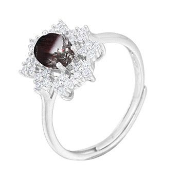 S925 sterling silver gem ring SSG521-SSG534