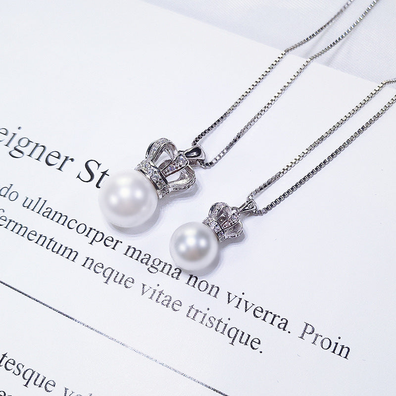 S925 sterling silver pearl pendant setting (default no pearl) wsp073-081