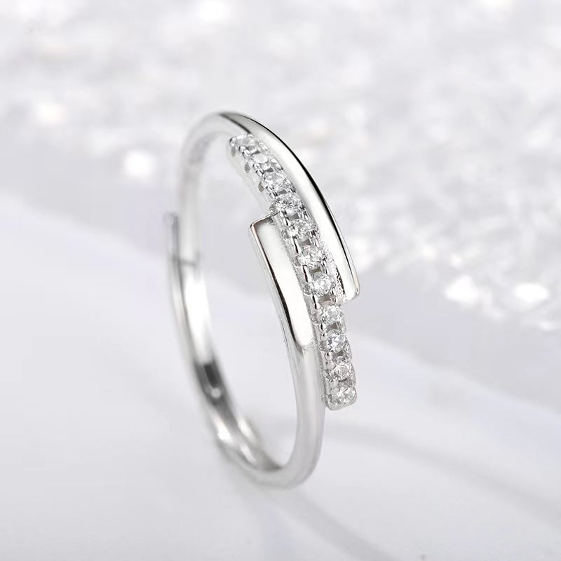 S925 sterling silver gem ring SYR001-009