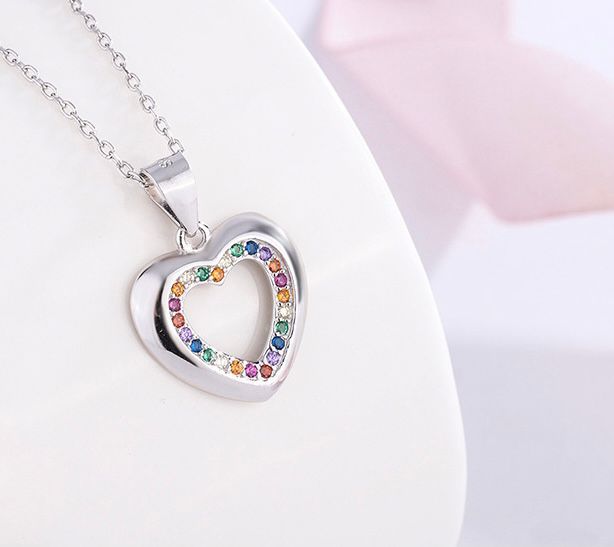 sterling silver S925 gem pendant #SP043-SP051