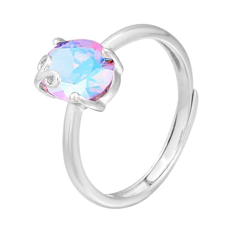 S925 sterling silver gem ring SSG205-SSG218