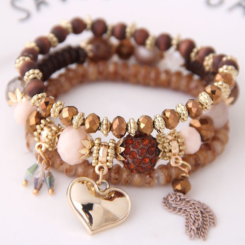 Boho wraps stone bracelet B081-B086