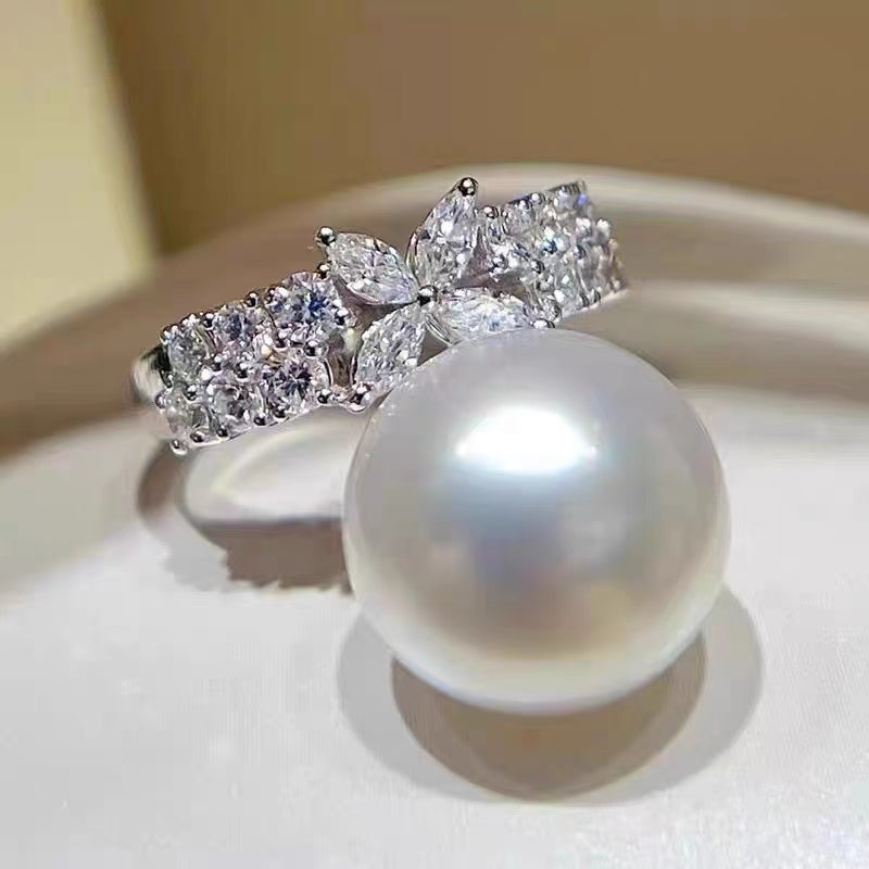 Sterling silver S925 pearl ring setting XYR001-009