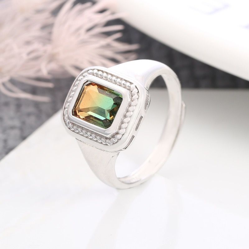 S925 sterling silver gem ring SSG794-SSG795