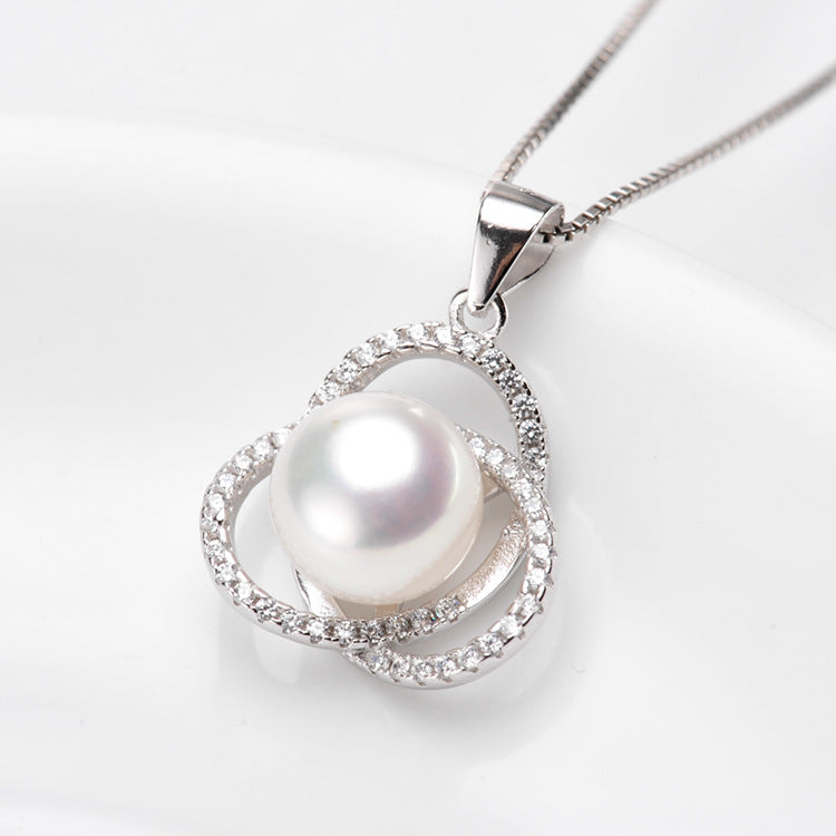 S925 sterling silver pearl pendant setting (default no pearl) wsp217-225