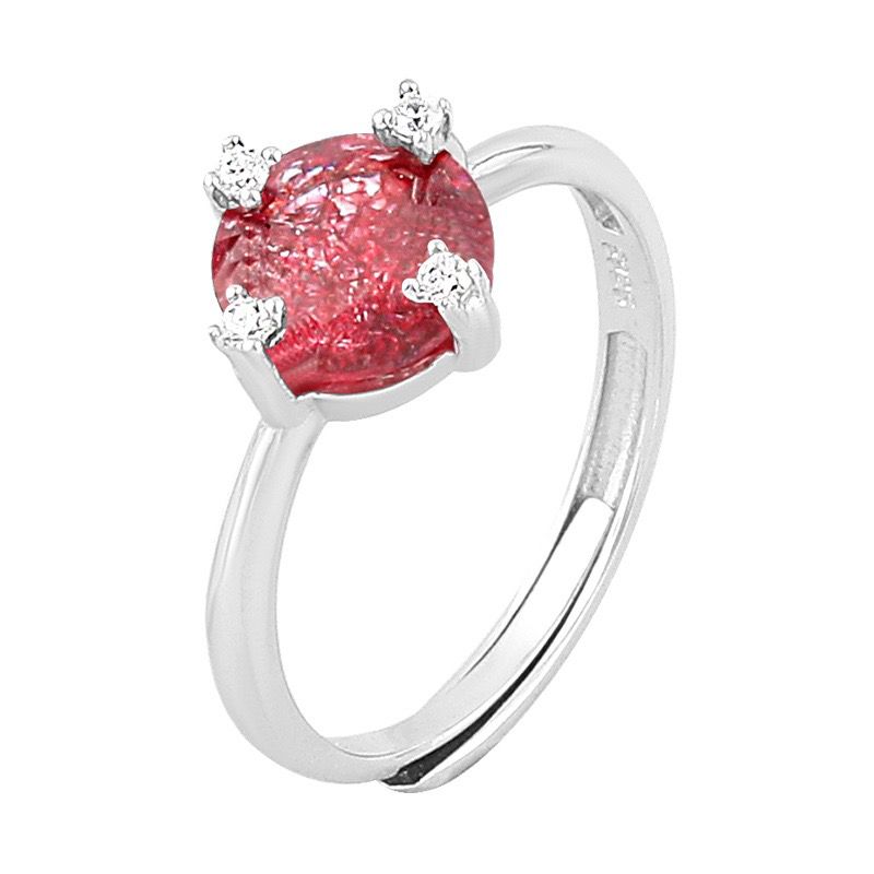 S925 sterling silver gem ring SSG288-SSG303