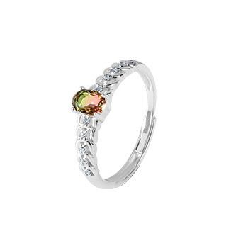 S925 sterling silver gem ring SSG247-SSG249