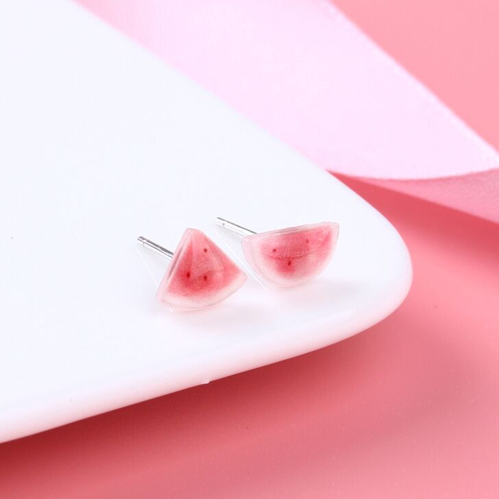 S925 sterling silver watermelon earrings  #E054-E056