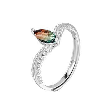 S925 sterling silver gem ring SSG384-SSG387