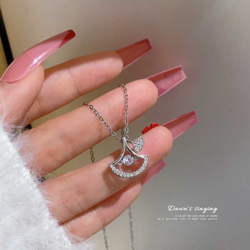 Luxury zircon Crystal Stainless Steel Necklace N001-N009