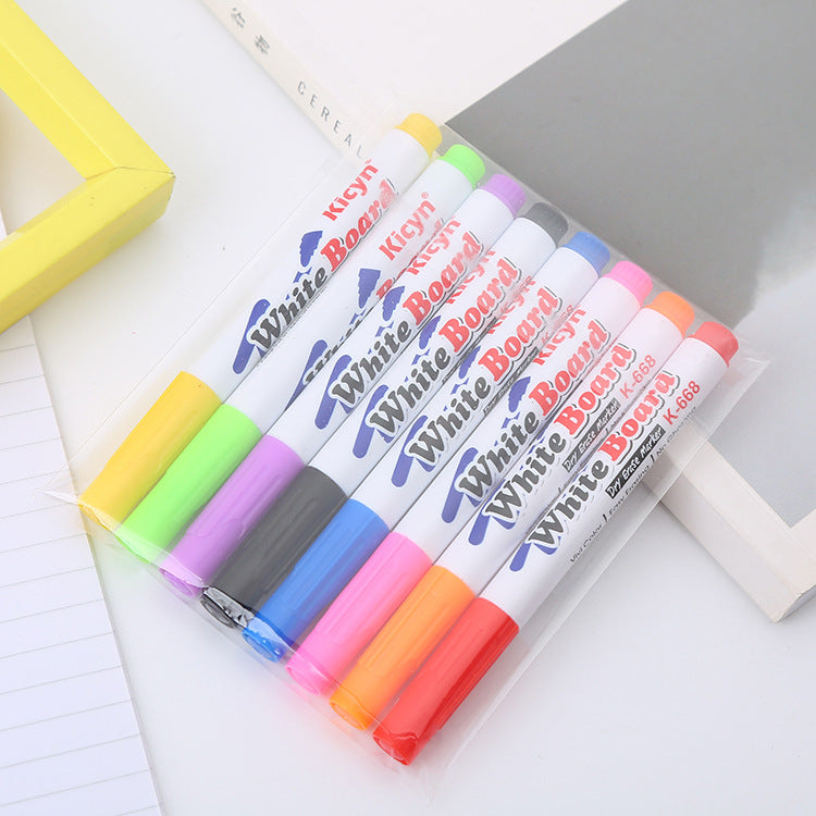 8/12 Colors Children Kids Drawing Early Education Magical Water Floating Painting Pen with free spoon