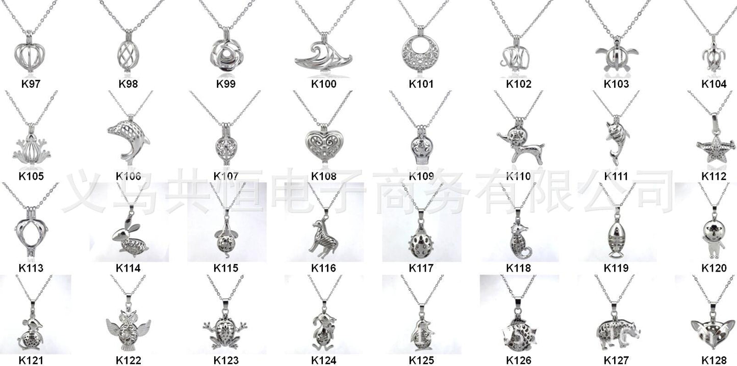 fashion silver plated pearl cage K1-K100