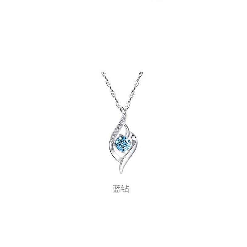 Sterling Silver S925 Gem pendant JLP010-JLP018