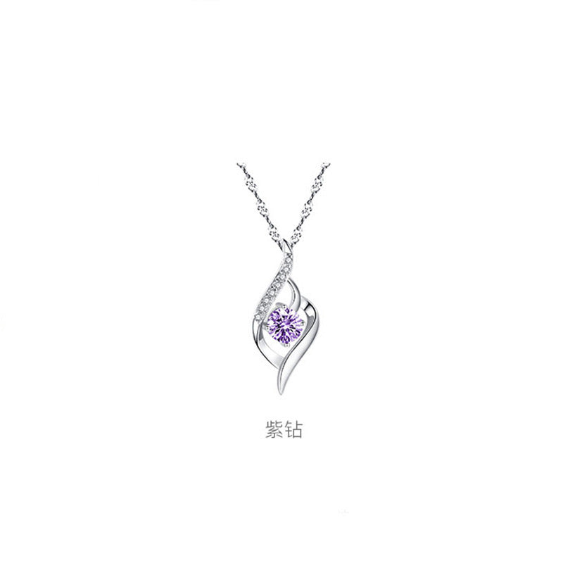 Sterling Silver S925 Gem pendant JLP010-JLP018