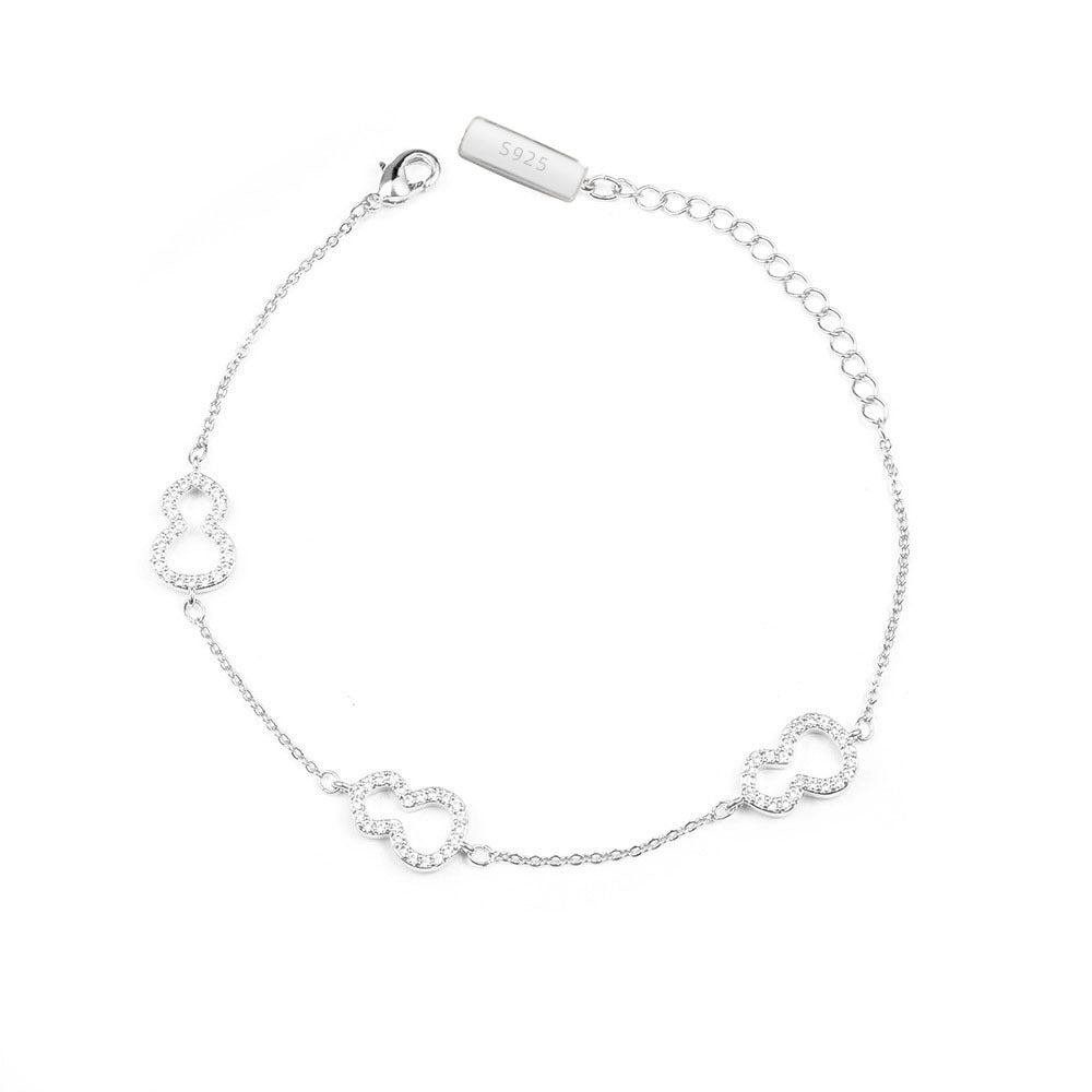 Sterling Silver S925 Gem Bracelet  SLB046-SLB054