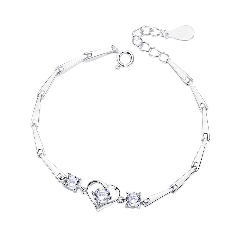 Sterling Silver S925 Gem Bracelet  SLB055-SLB063