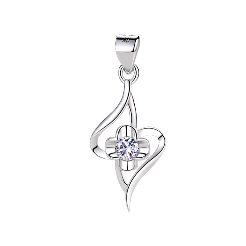 Sterling Silver S925 Gem Pendant  SLP001-SLP009