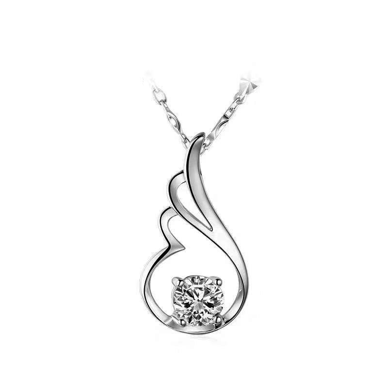 Sterling Silver S925 Gem Pendant  SLP019-SLP027