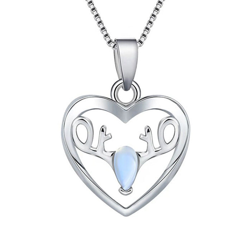 Sterling Silver S925 Gem Pendant  SLP046-SLP54