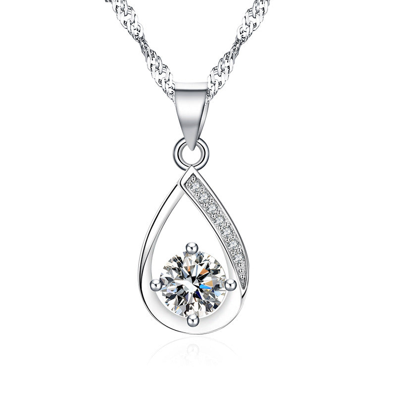 Sterling Silver S925 Gem Pendant  SLP064-SLP72