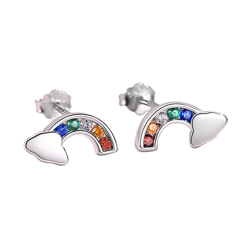 Sterling Silver S925 Gem Earring  SLE001-SLE009