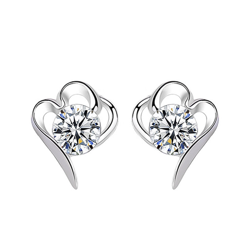 Sterling Silver S925 Gem Earring  SLE046-SLE054