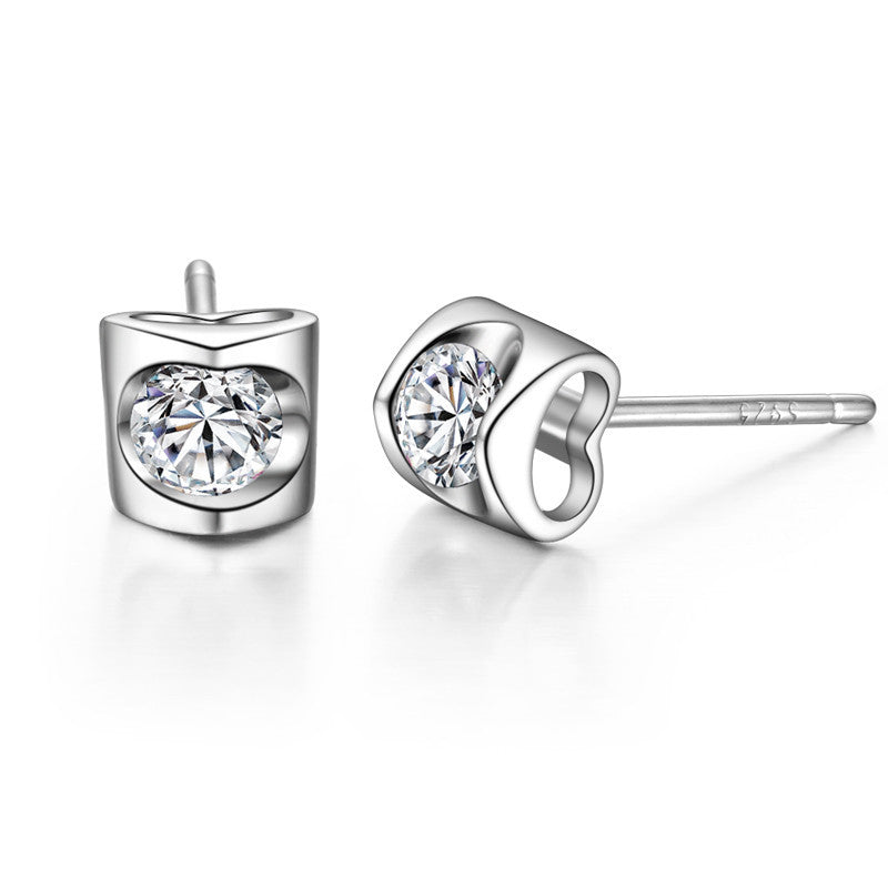 Sterling Silver S925 Gem Earring  SLE055-SLE063