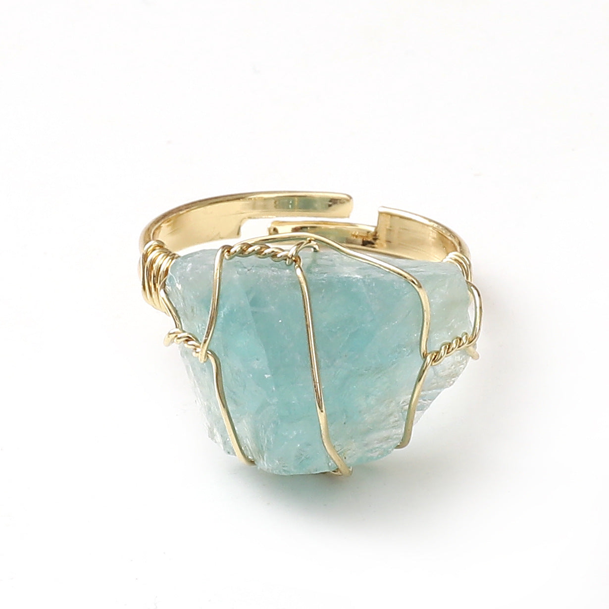 natural crystal adjustable rings R058