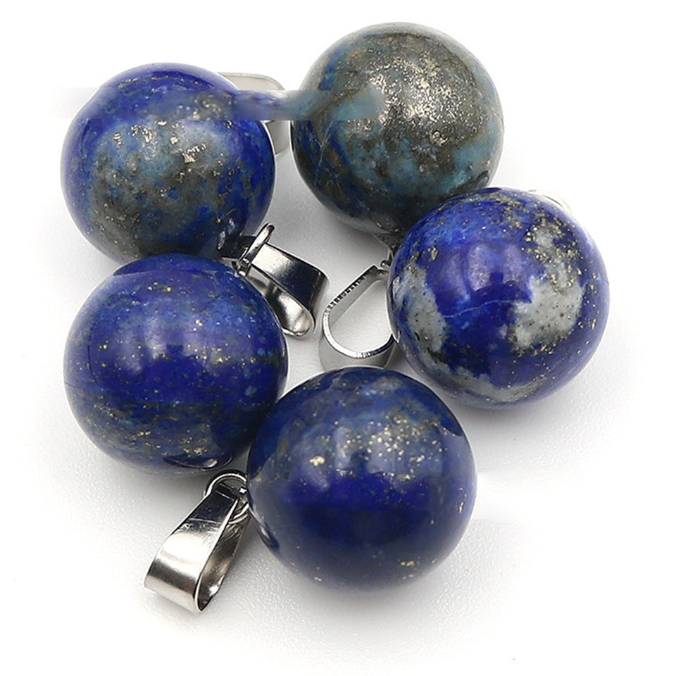 natural crystal rounds ball pendant P056