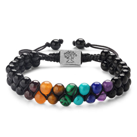 Double layer Life Tree woven Bracelets