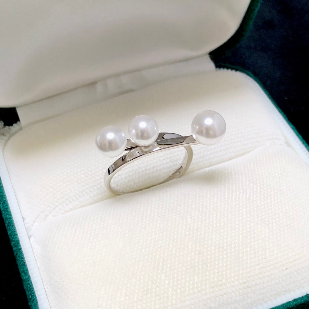 Sterling Silver S925 Pearl ring Setting SZ001-SZ009