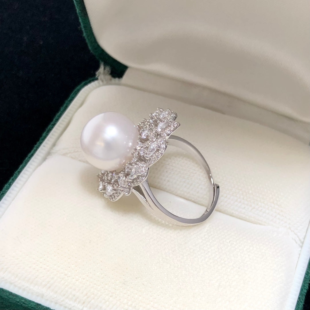 Sterling Silver S925 Pearl ring Setting SZ010-SZ018