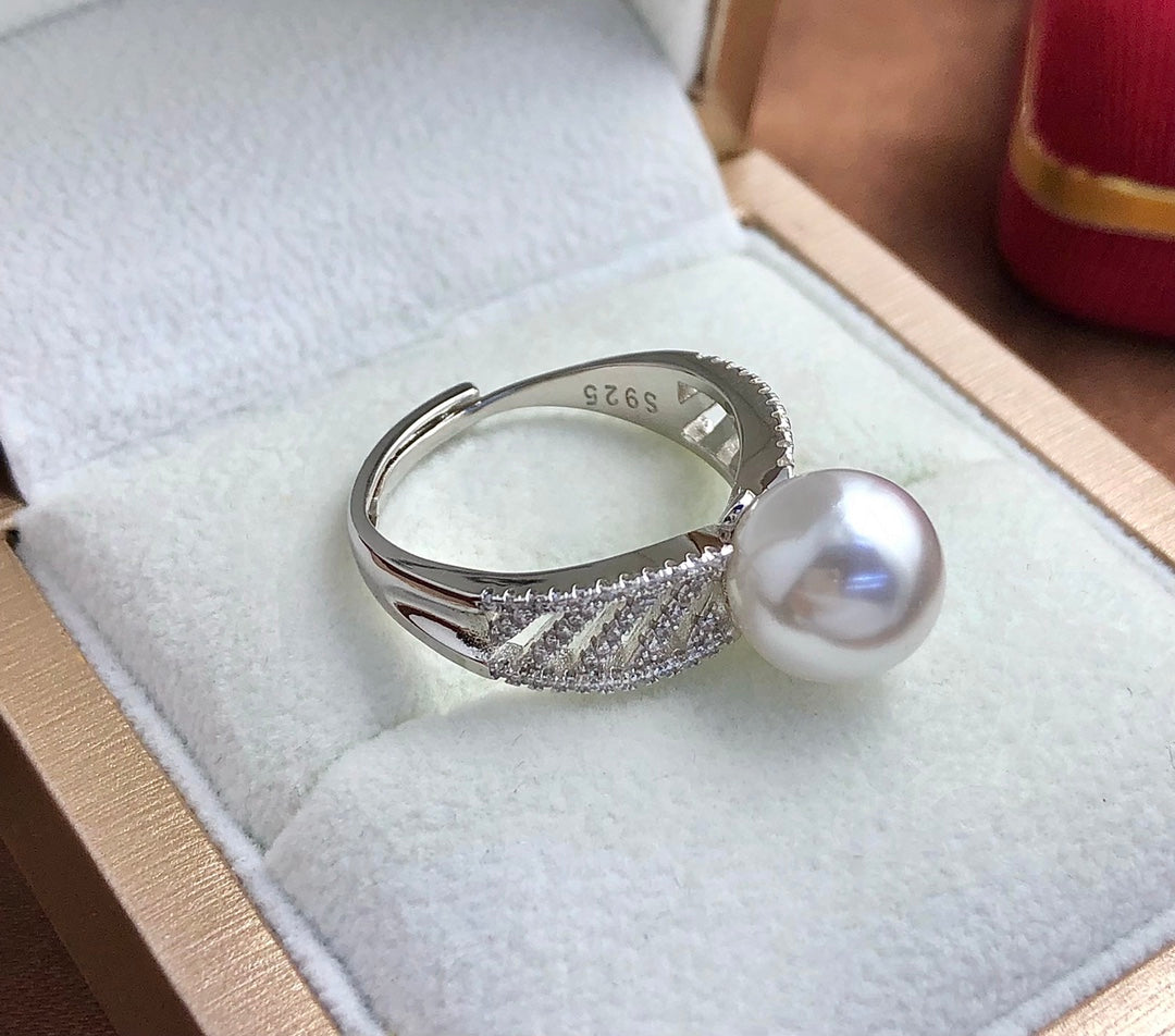 Sterling Silver S925 Pearl ring Setting SZ019-SZ027