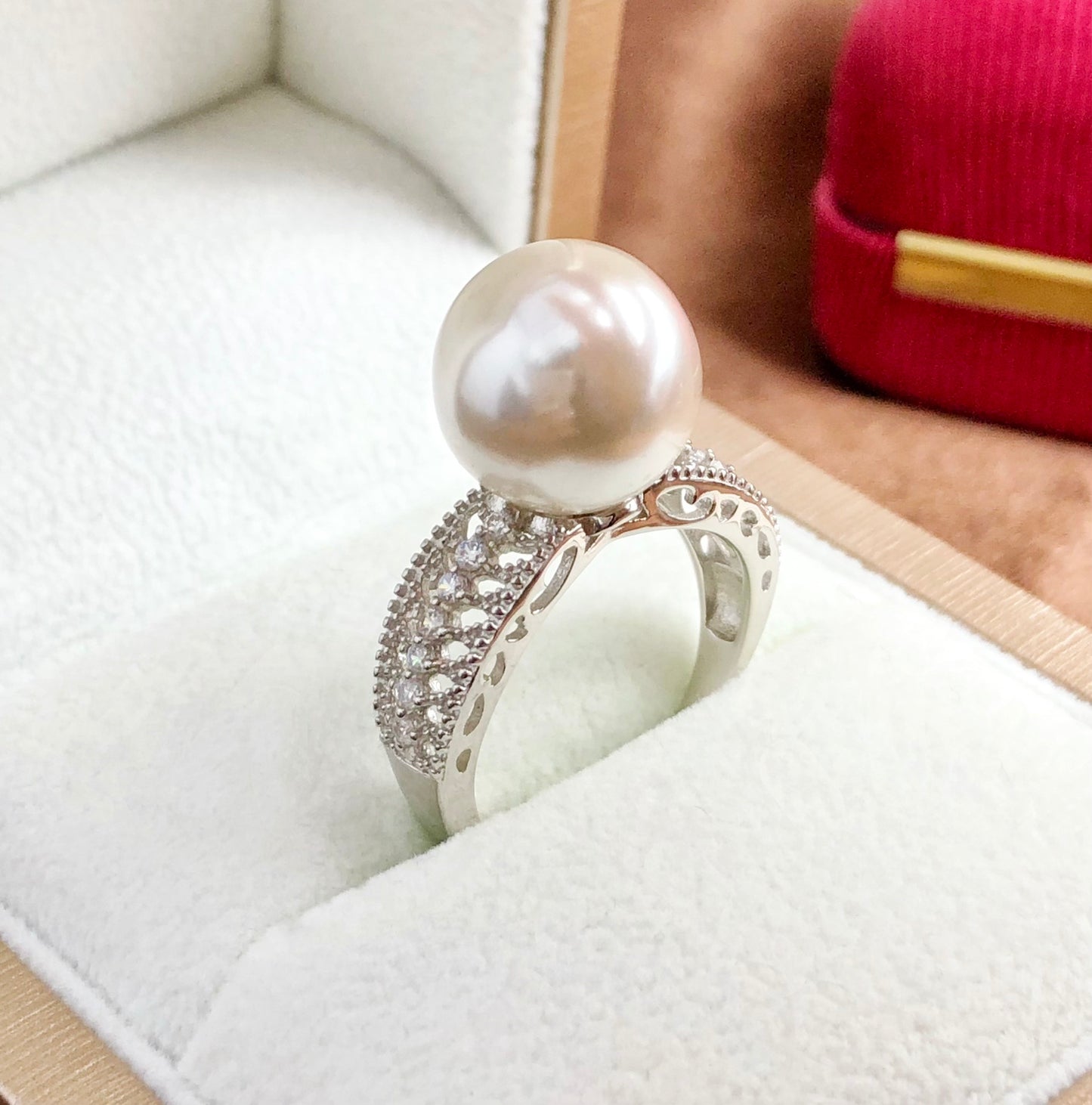 Sterling Silver S925 Pearl ring Setting SZ028-SZ036