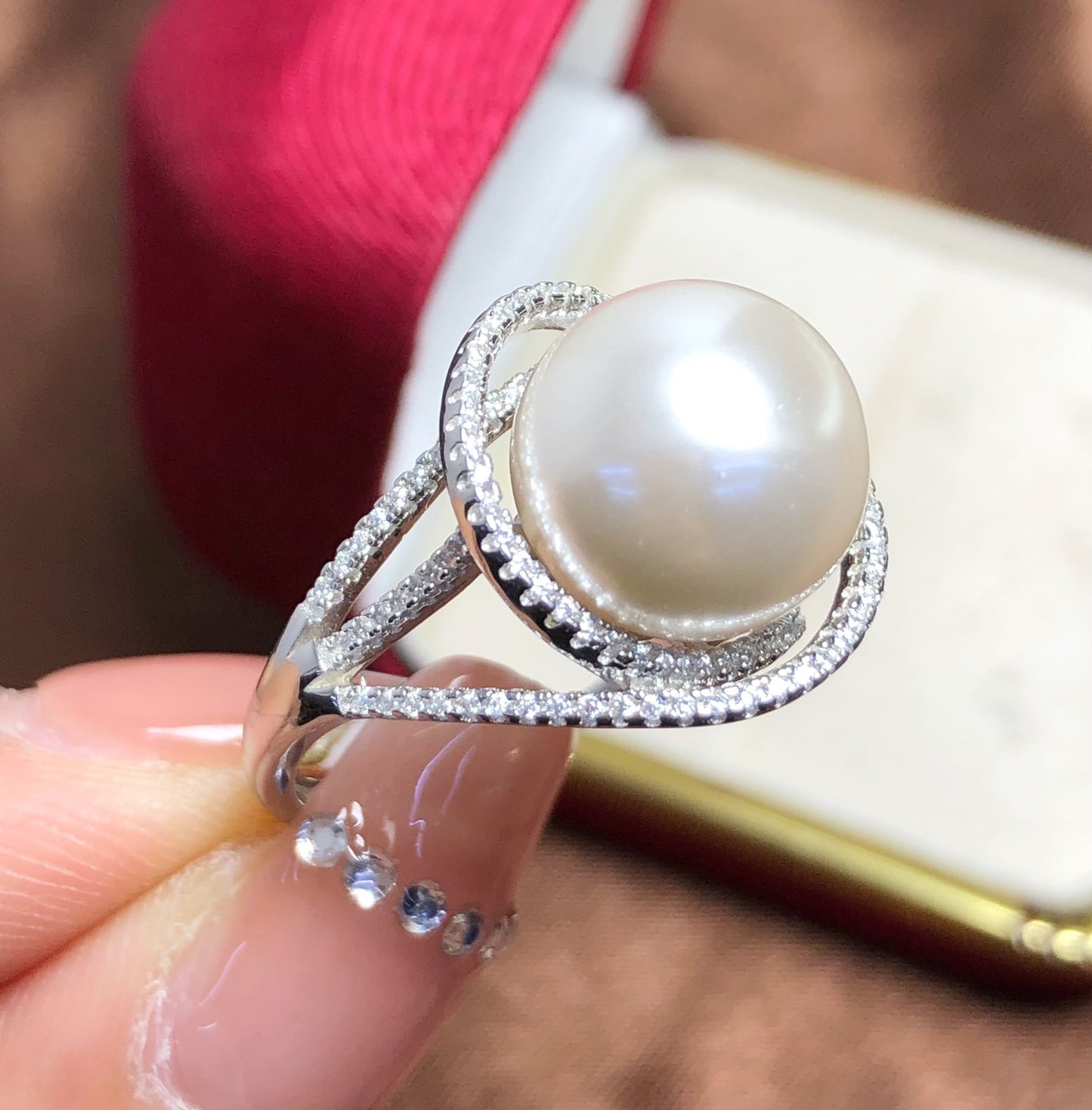 Sterling Silver S925 Pearl ring Setting SZ037-SZ045