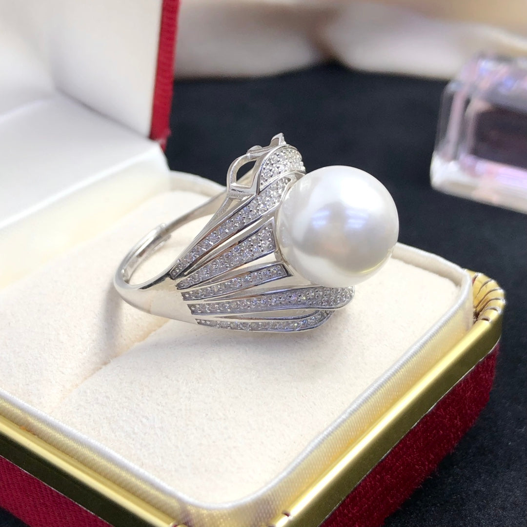 Sterling Silver S925 Pearl ring Setting SZ046-SZ054