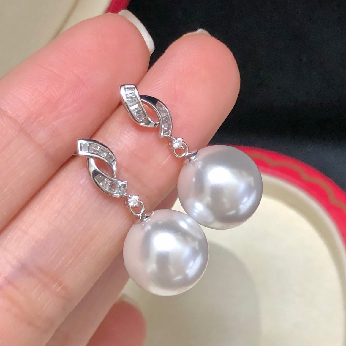 Sterling Silver S925 Pearl earring Setting SZ046-SZ054