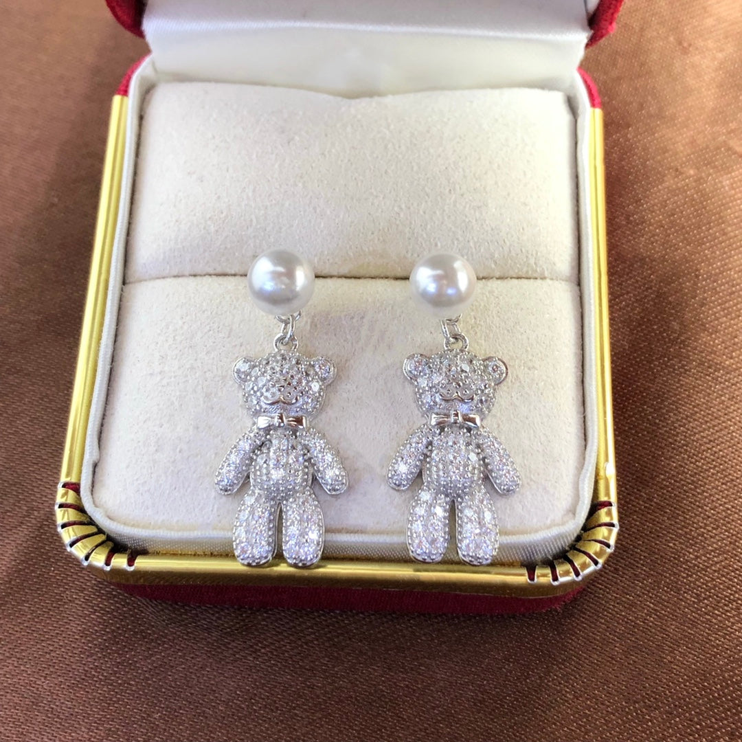 Sterling Silver S925 Pearl earring Setting SZ046-SZ054