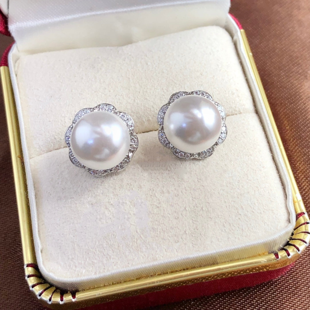 Sterling Silver S925 Pearl earring Setting SZ046-SZ054