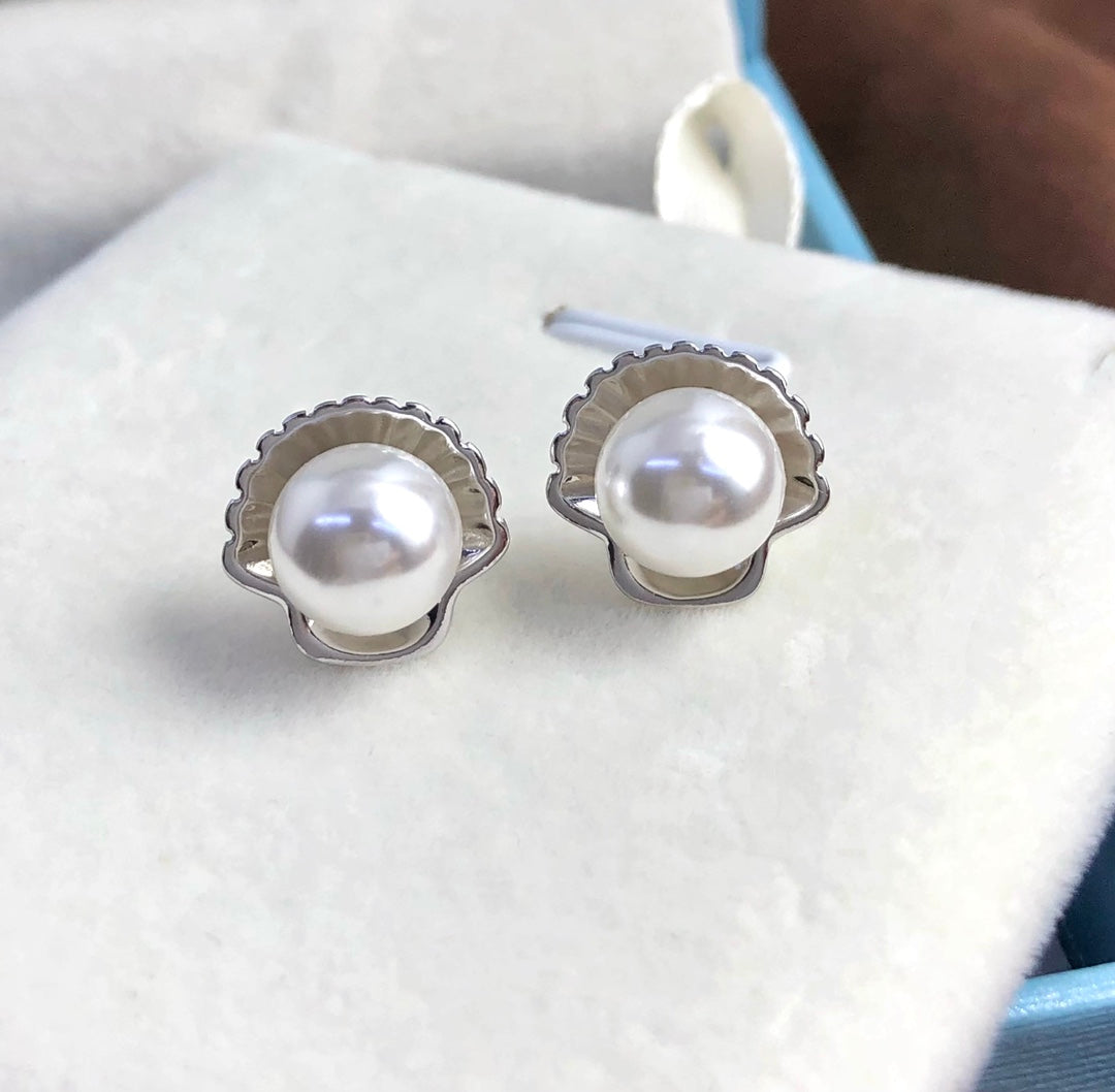 Sterling Silver S925 Pearl earring Setting SZ046-SZ054