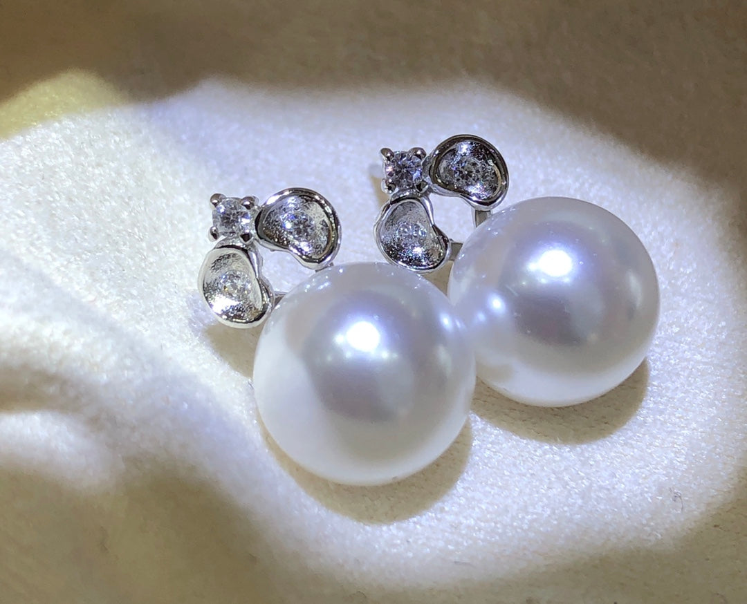 Sterling Silver S925 Pearl earring Setting SZ046-SZ054