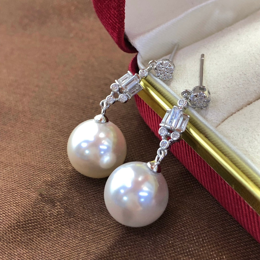 Sterling Silver S925 Pearl earring Setting SZ073-SZ081