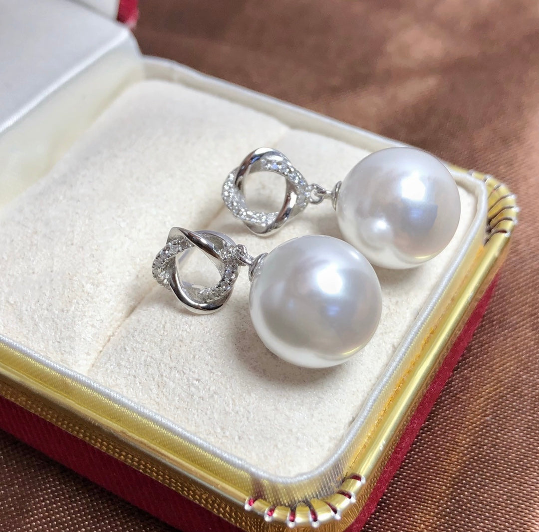 Sterling Silver S925 Pearl earring Setting SZ082-SZ090