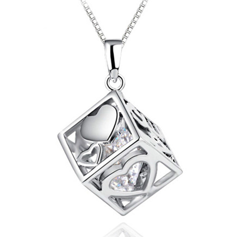 Sterling silver gem S925  pendant DJ012-DJ020