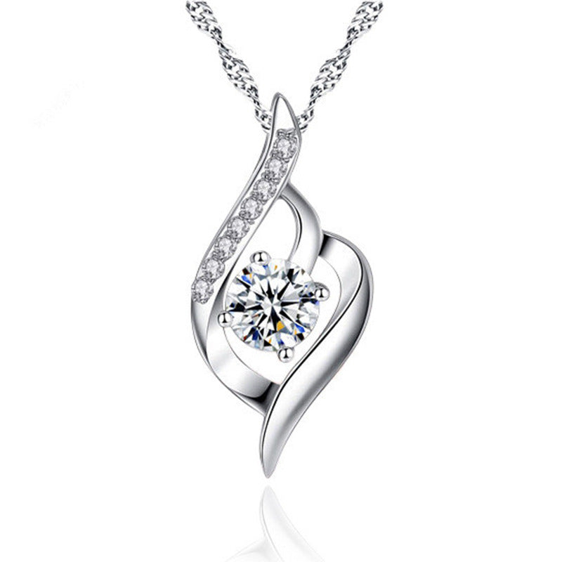 Sterling silver gem S925  pendant DJ012-DJ020