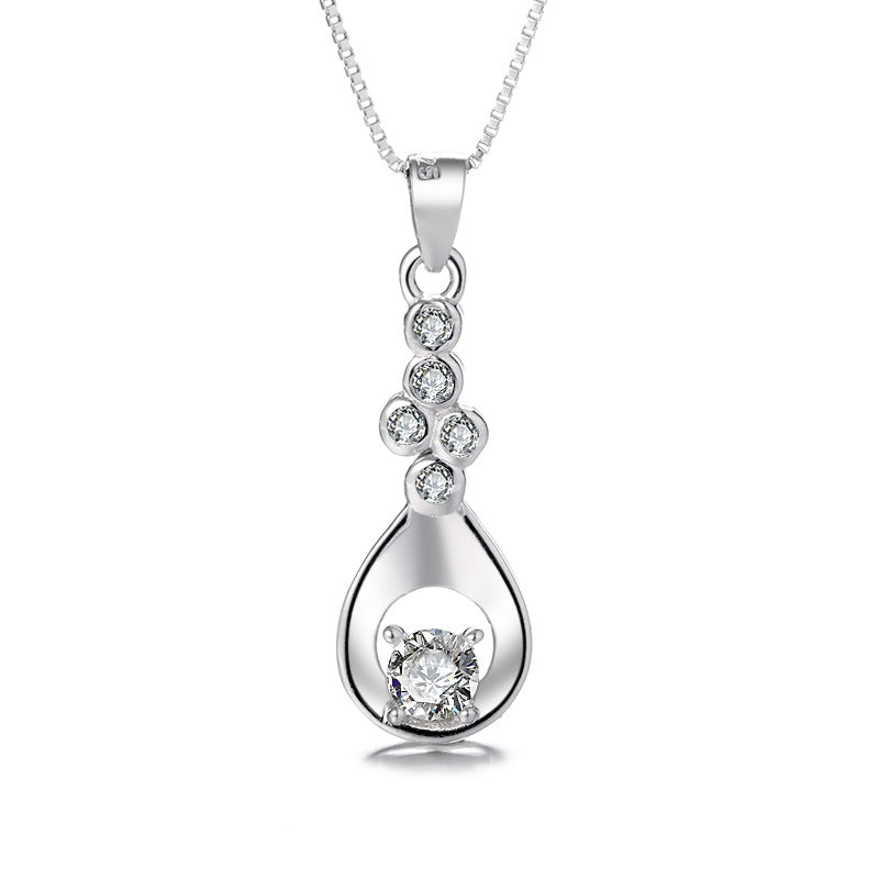 Sterling silver gem S925  pendant DJ021-DJ029