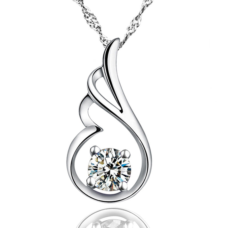 Sterling silver gem S925  pendant DJ021-DJ029