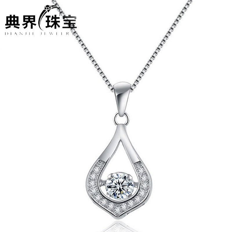 Sterling silver gem S925  pendant DJ057-DJ065