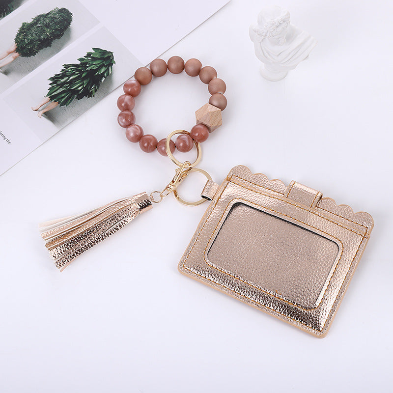 PU leather tassel Wristlet Bags BB124